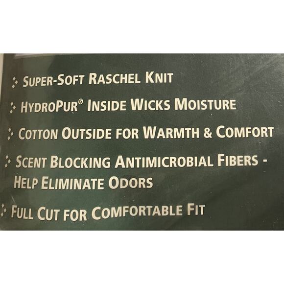 Mens Indera Dual Face Performance Thermal Top Odor Control Navy Blue Large NIP - Picture 4 of 4